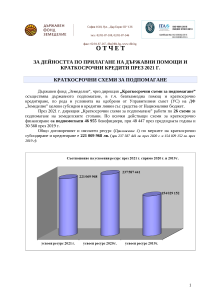 Годишен доклад за предоставените държавни помощи през 2021